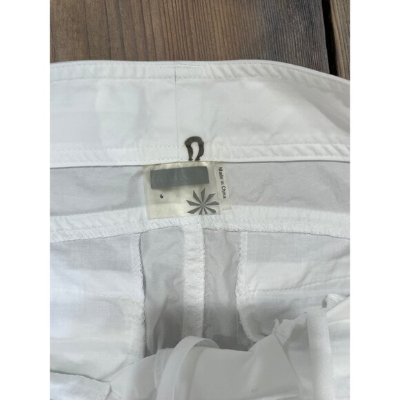 Athleta Pivot Pant Womens 6 White Zippers Convertible Leg Style #739402 Travel - Picture 5 of 12